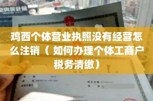 鸡西个体营业执照没有经营怎么注销（ 如何办理个体工商户税务清缴）