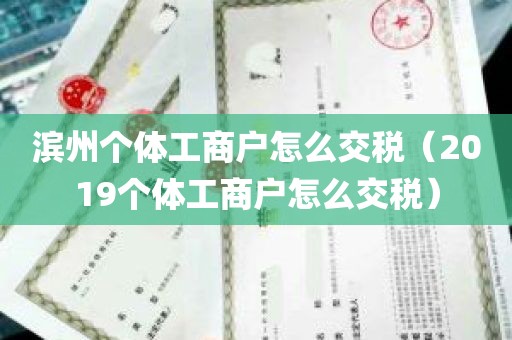 滨州个体工商户怎么交税（2019个体工商户怎么交税）