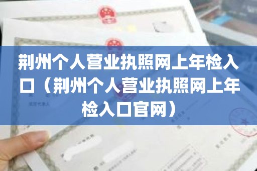 荆州个人营业执照网上年检入口（荆州个人营业执照网上年检入口官网）