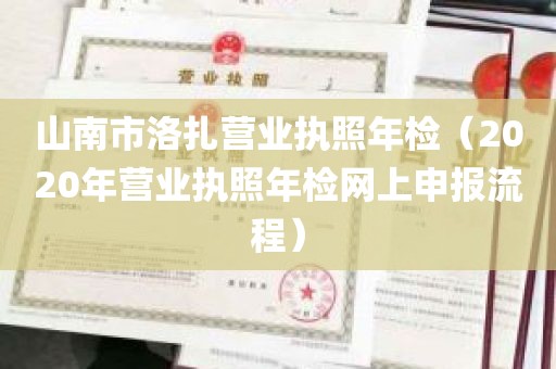 山南市洛扎营业执照年检（2020年营业执照年检网上申报流程）