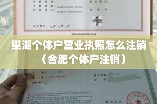 巢湖个体户营业执照怎么注销（合肥个体户注销）