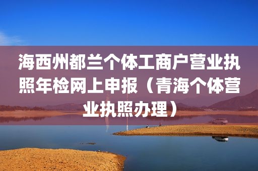 海西州都兰个体工商户营业执照年检网上申报（青海个体营业执照办理）