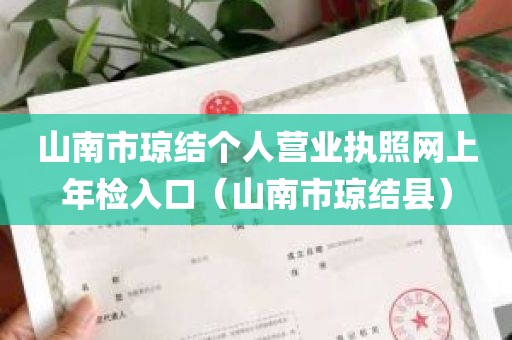 山南市琼结个人营业执照网上年检入口（山南市琼结县）