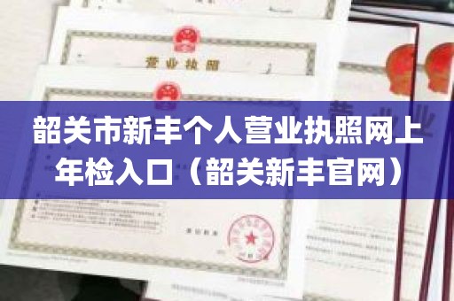 韶关市新丰个人营业执照网上年检入口（韶关新丰官网）