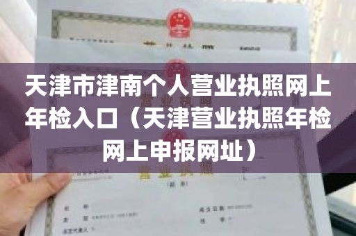 天津市津南个人营业执照网上年检入口（天津营业执照年检网上申报网址）