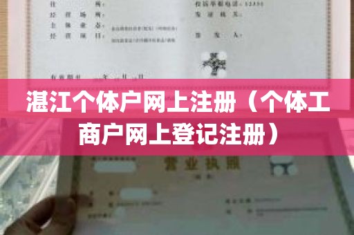 湛江个体户网上注册（个体工商户网上登记注册）