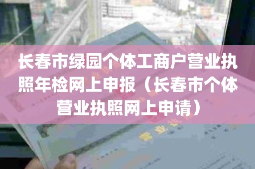 长春市绿园个体工商户营业执照年检网上申报（长春市个体营业执照网上申请）