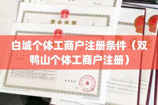 白城个体工商户注册条件（双鸭山个体工商户注册）