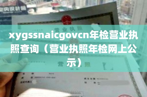 xygssnaicgovcn年检营业执照查询（营业执照年检网上公示）