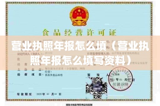 营业执照年报怎么填（营业执照年报怎么填写资料）