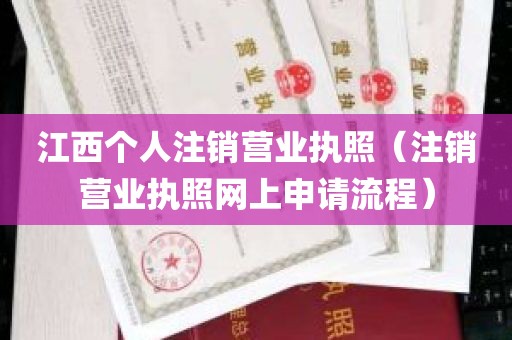 江西个人注销营业执照（注销营业执照网上申请流程）