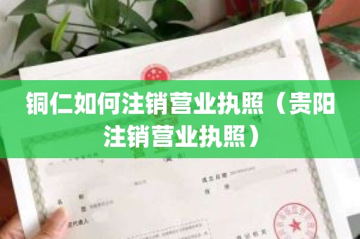 铜仁如何注销营业执照（贵阳注销营业执照）