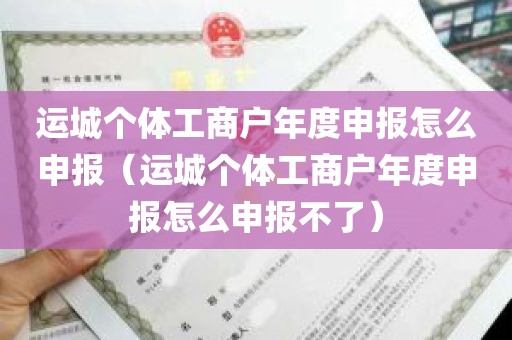 运城个体工商户年度申报怎么申报（运城个体工商户年度申报怎么申报不了）