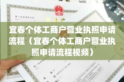 宜春个体工商户营业执照申请流程（宜春个体工商户营业执照申请流程视频）