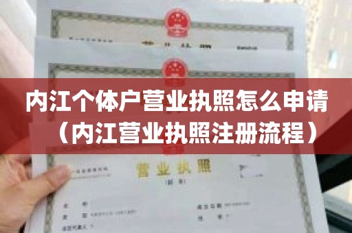 内江个体户营业执照怎么申请（内江营业执照注册流程）