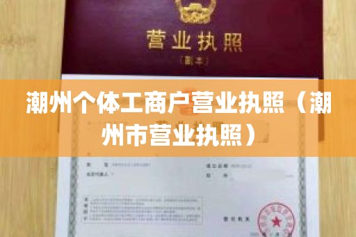 潮州个体工商户营业执照（潮州市营业执照）