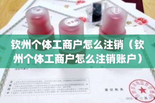 钦州个体工商户怎么注销（钦州个体工商户怎么注销账户）