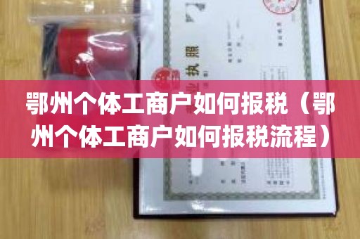 鄂州个体工商户如何报税（鄂州个体工商户如何报税流程）