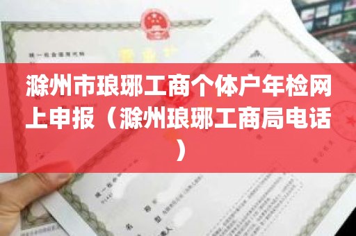 滁州市琅琊工商个体户年检网上申报（滁州琅琊工商局电话）