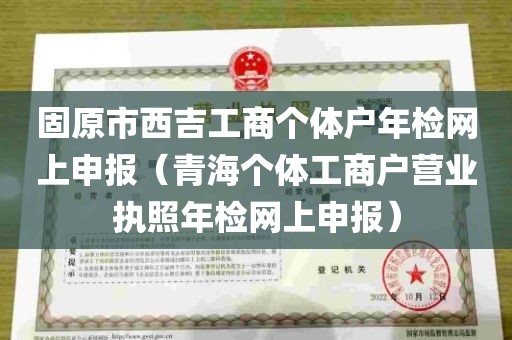 固原市西吉工商个体户年检网上申报（青海个体工商户营业执照年检网上申报）