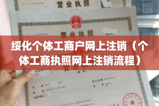 绥化个体工商户网上注销（个体工商执照网上注销流程）