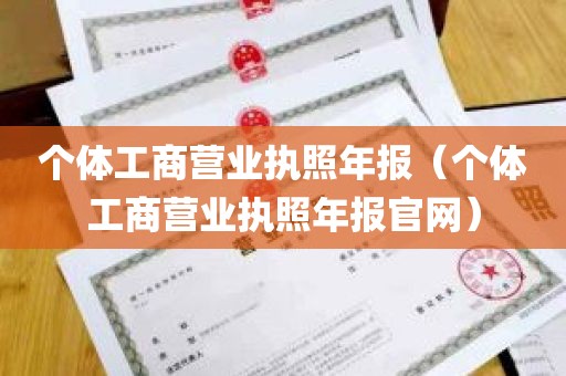 个体工商营业执照年报（个体工商营业执照年报官网）