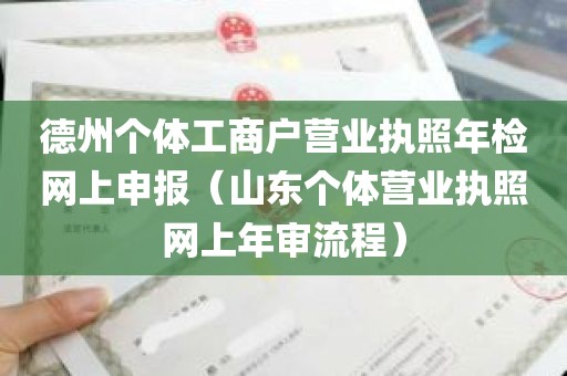 德州个体工商户营业执照年检网上申报（山东个体营业执照网上年审流程）