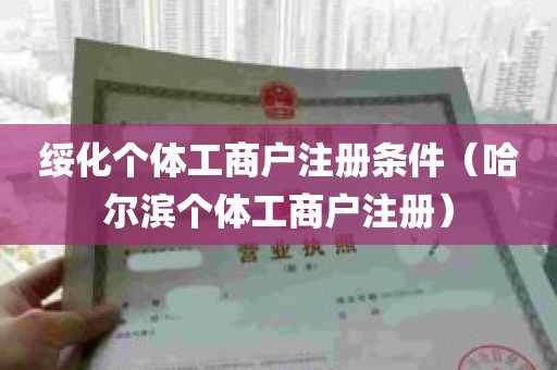 绥化个体工商户注册条件（哈尔滨个体工商户注册）