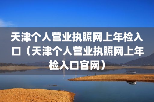 天津个人营业执照网上年检入口（天津个人营业执照网上年检入口官网）