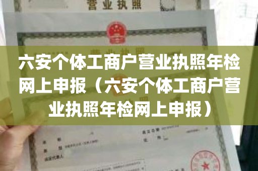 六安个体工商户营业执照年检网上申报（六安个体工商户营业执照年检网上申报）