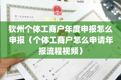 钦州个体工商户年度申报怎么申报（个体工商户怎么申请年报流程视频）