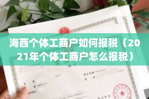 海西个体工商户如何报税（2021年个体工商户怎么报税）