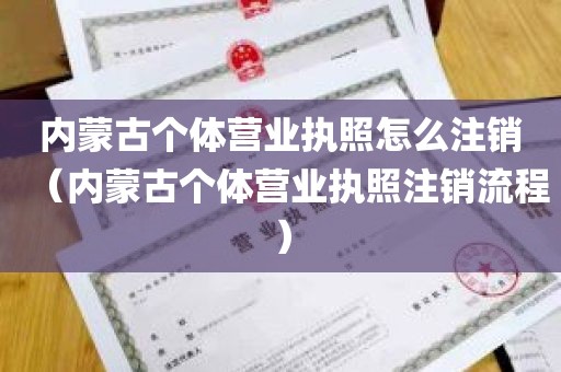 内蒙古个体营业执照怎么注销（内蒙古个体营业执照注销流程）