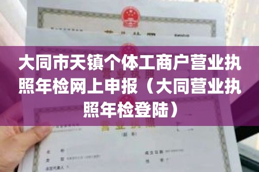 大同市天镇个体工商户营业执照年检网上申报（大同营业执照年检登陆）