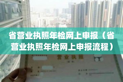 省营业执照年检网上申报（省营业执照年检网上申报流程）