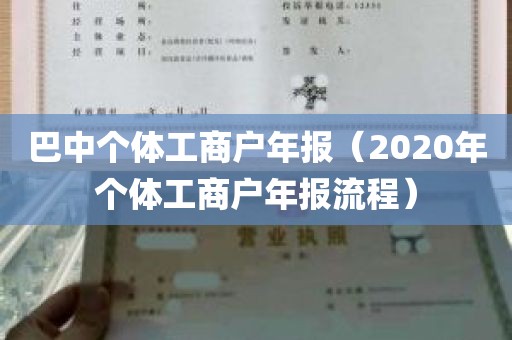 巴中个体工商户年报（2020年个体工商户年报流程）