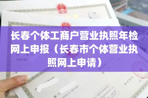 长春个体工商户营业执照年检网上申报（长春市个体营业执照网上申请）