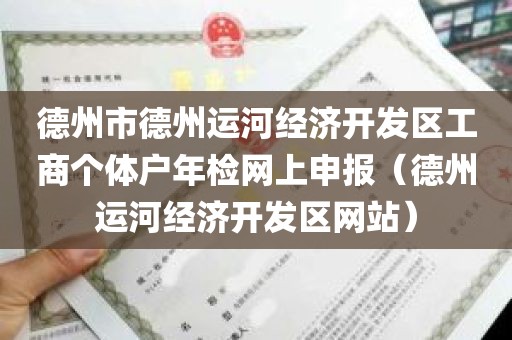 德州市德州运河经济开发区工商个体户年检网上申报（德州运河经济开发区网站）