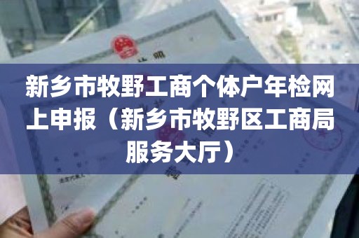 新乡市牧野工商个体户年检网上申报（新乡市牧野区工商局服务大厅）