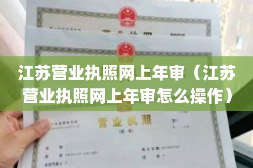 江苏营业执照网上年审（江苏营业执照网上年审怎么操作）