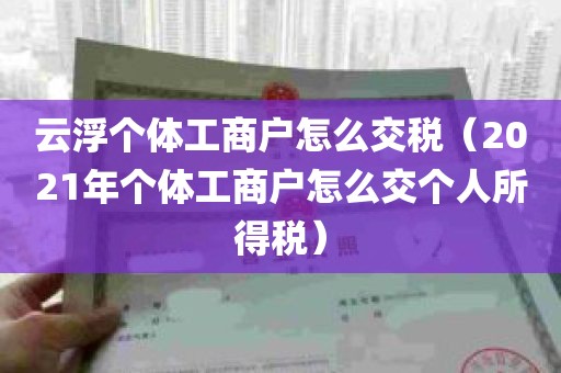 云浮个体工商户怎么交税（2021年个体工商户怎么交个人所得税）