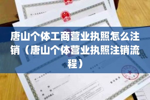 唐山个体工商营业执照怎么注销（唐山个体营业执照注销流程）