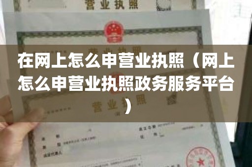 在网上怎么申营业执照（网上怎么申营业执照政务服务平台）