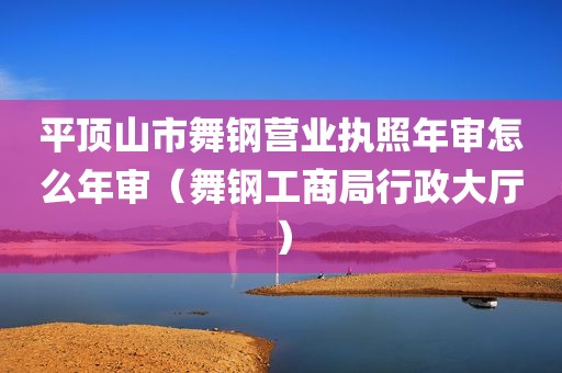 平顶山市舞钢营业执照年审怎么年审（舞钢工商局行政大厅）