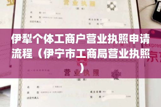 伊犁个体工商户营业执照申请流程（伊宁市工商局营业执照）