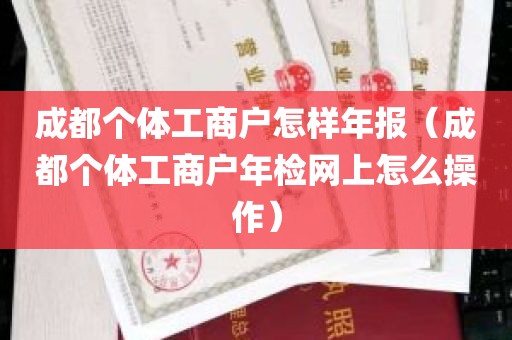 成都个体工商户怎样年报（成都个体工商户年检网上怎么操作）