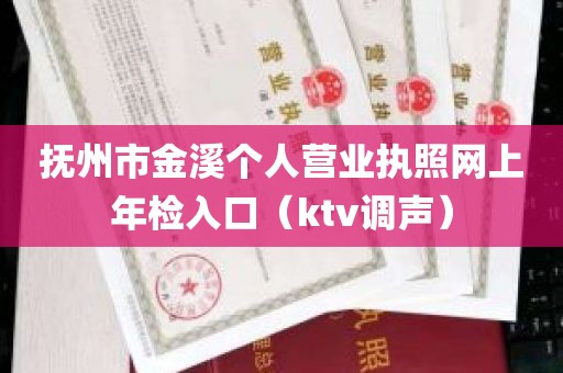 抚州市金溪个人营业执照网上年检入口（ktv调声）