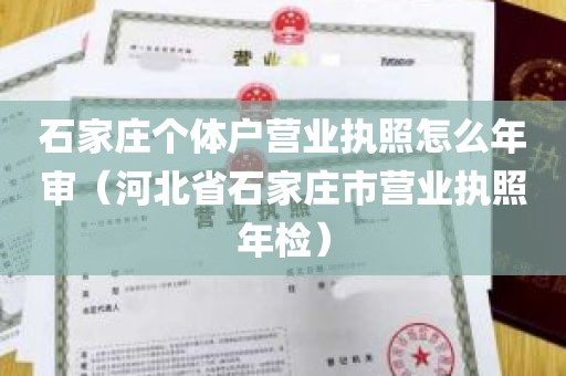 石家庄个体户营业执照怎么年审（河北省石家庄市营业执照年检）