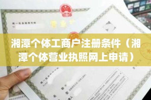 湘潭个体工商户注册条件（湘潭个体营业执照网上申请）