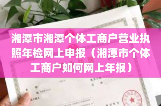 湘潭市湘潭个体工商户营业执照年检网上申报（湘潭市个体工商户如何网上年报）